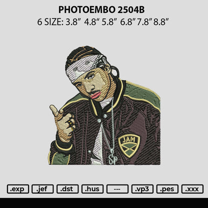 Photoembro 2504 Embroidery File 6 sizes