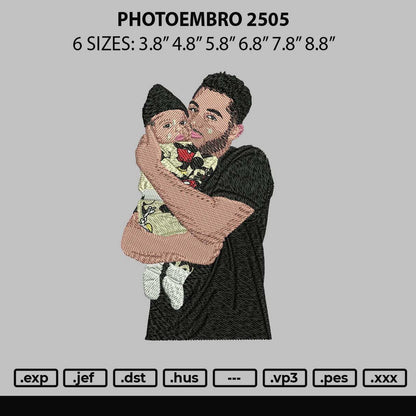 Photoembro 2505 Embroidery File 6 sizes