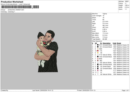 Photoembro 2505 Embroidery File 6 sizes