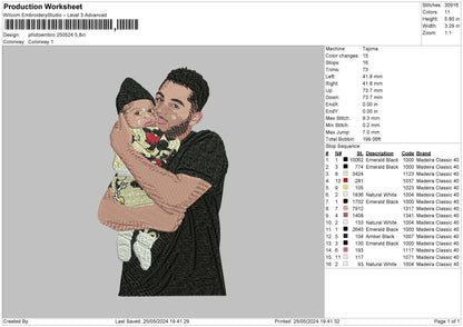 Photoembro 2505 Embroidery File 6 sizes