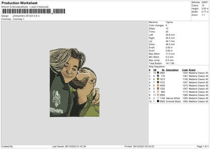 Photoembro 2512b Emboidery File 6 sizes