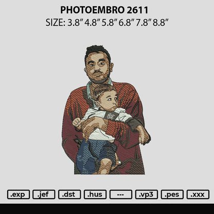 Photoembro 2611 Embroidery File 6 sizes