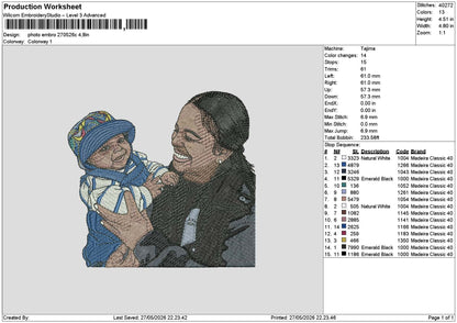 Photoembro 2705c Embroidery Machine Design File 6 sizes