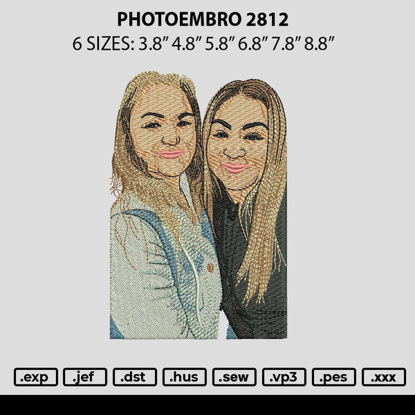 Photoembro 2812 Embroidery File 6 sizes
