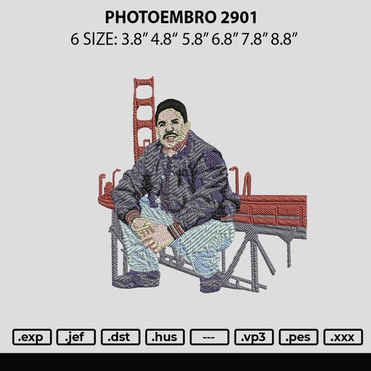 Photoembro 2901 Embroidery File 6 sizes