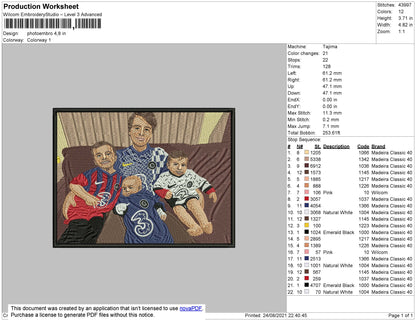 Photoembro Embroidery File 4 ize