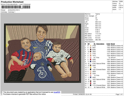 Photoembro Embroidery File 4 ize