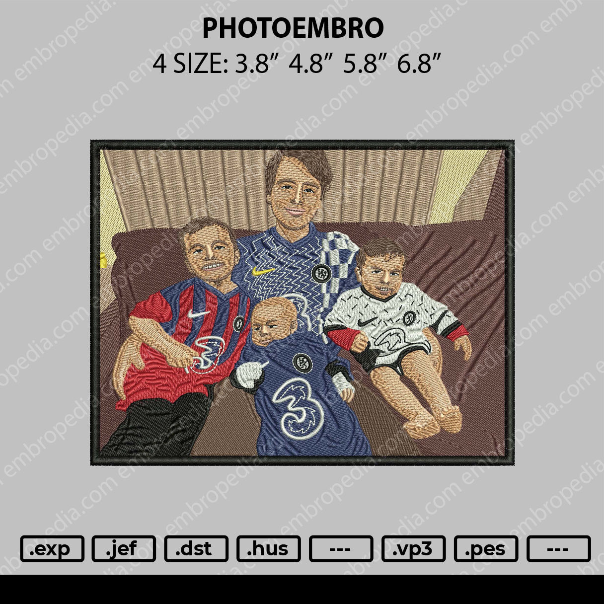 Photoembro Embroidery File 4 ize