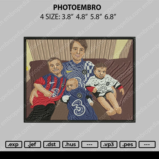 Photoembro Embroidery File 4 ize