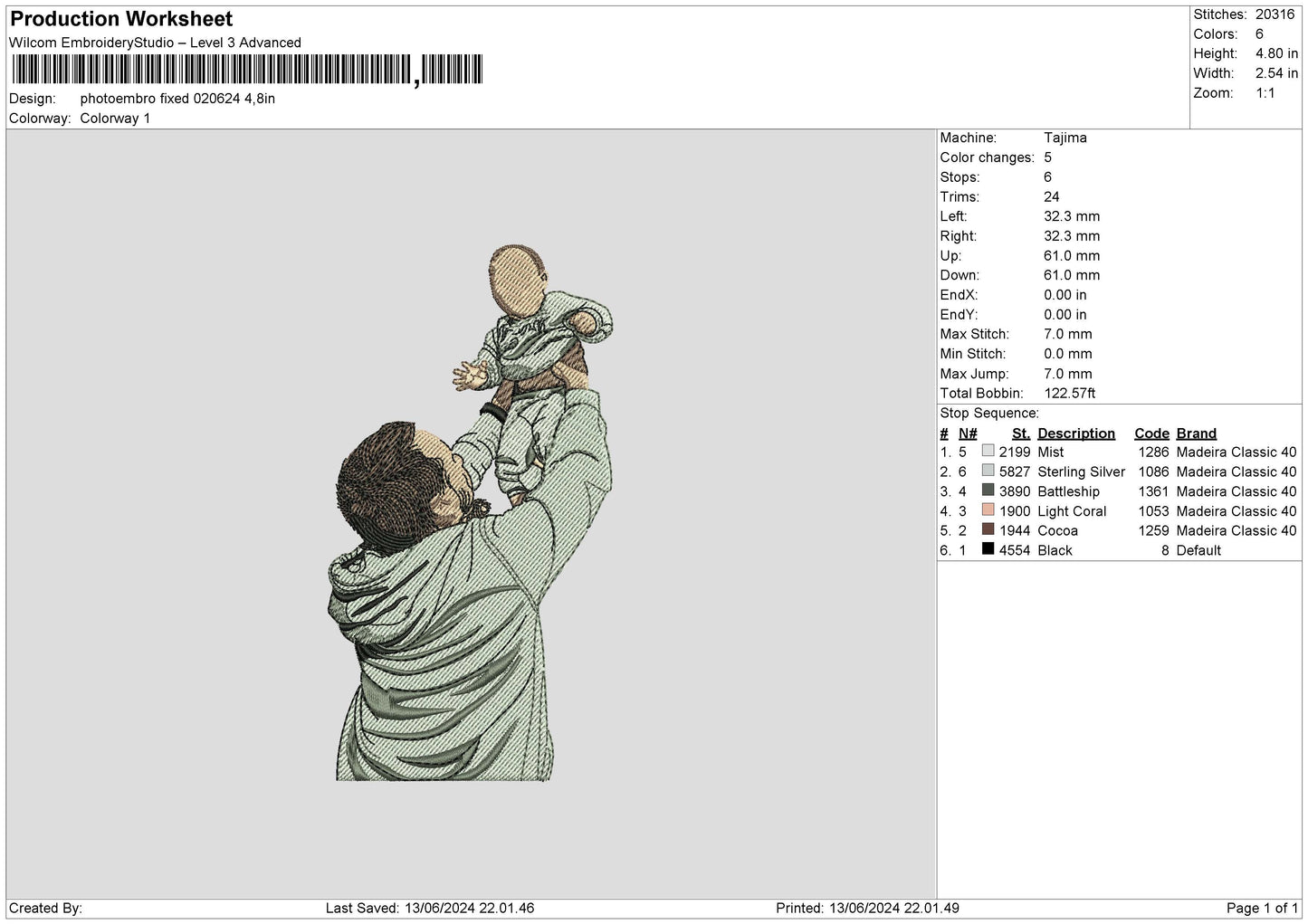 Photoembro 0206b Embroidery File 6 sizes