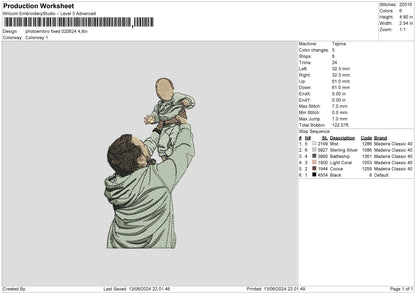 Photoembro 0206b Embroidery File 6 sizes