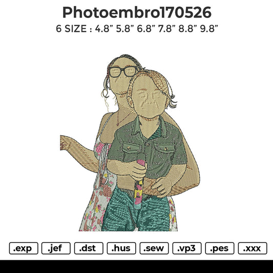 Photoembro170526 Embroidery File 6 sizes