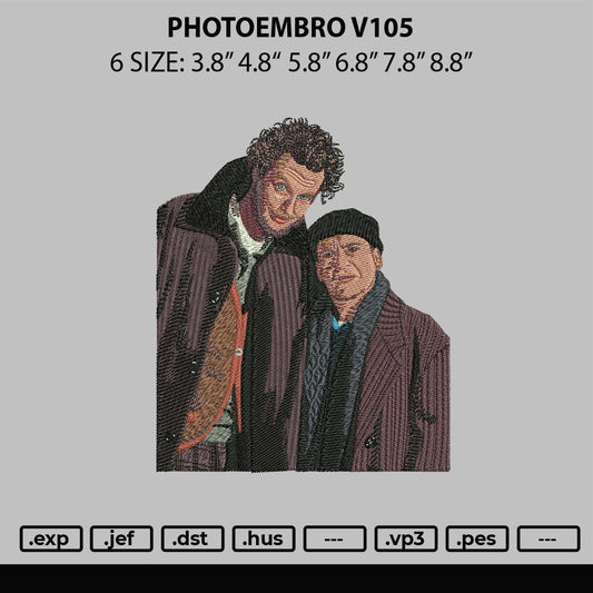 Photoembro V105 Embroidery file 6 sizes