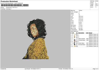 Photoembro V105 Emboidery File 6 sizes