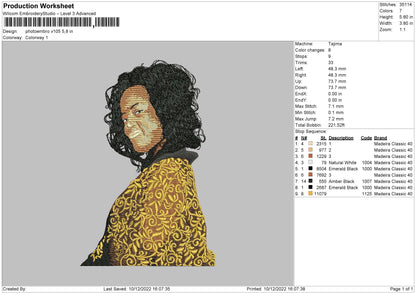 Photoembro V105 Emboidery File 6 sizes