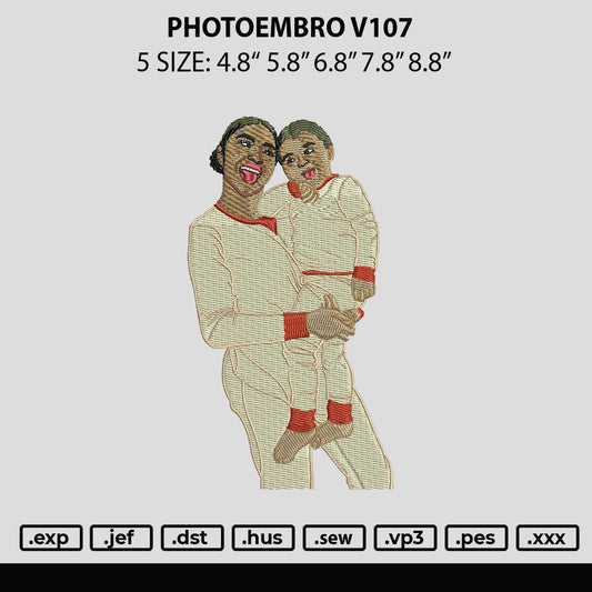 Photoembro V107 Embroidery File 6 Sizes