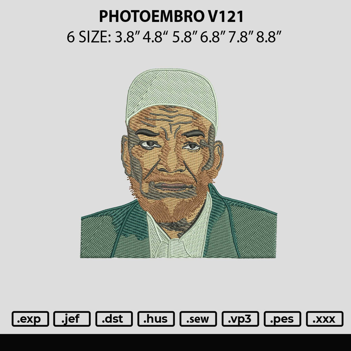 Photoembro 121 Embroidery FIle 6 sizes