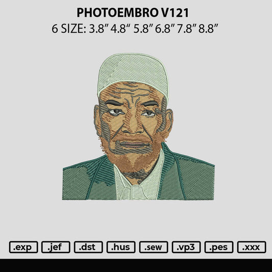 Photoembro 121 Embroidery FIle 6 sizes