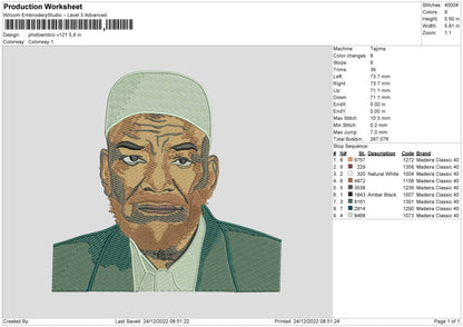 Photoembro 121 Embroidery FIle 6 sizes