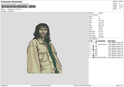 Photoembro V122 Embroidery File 6 sizes