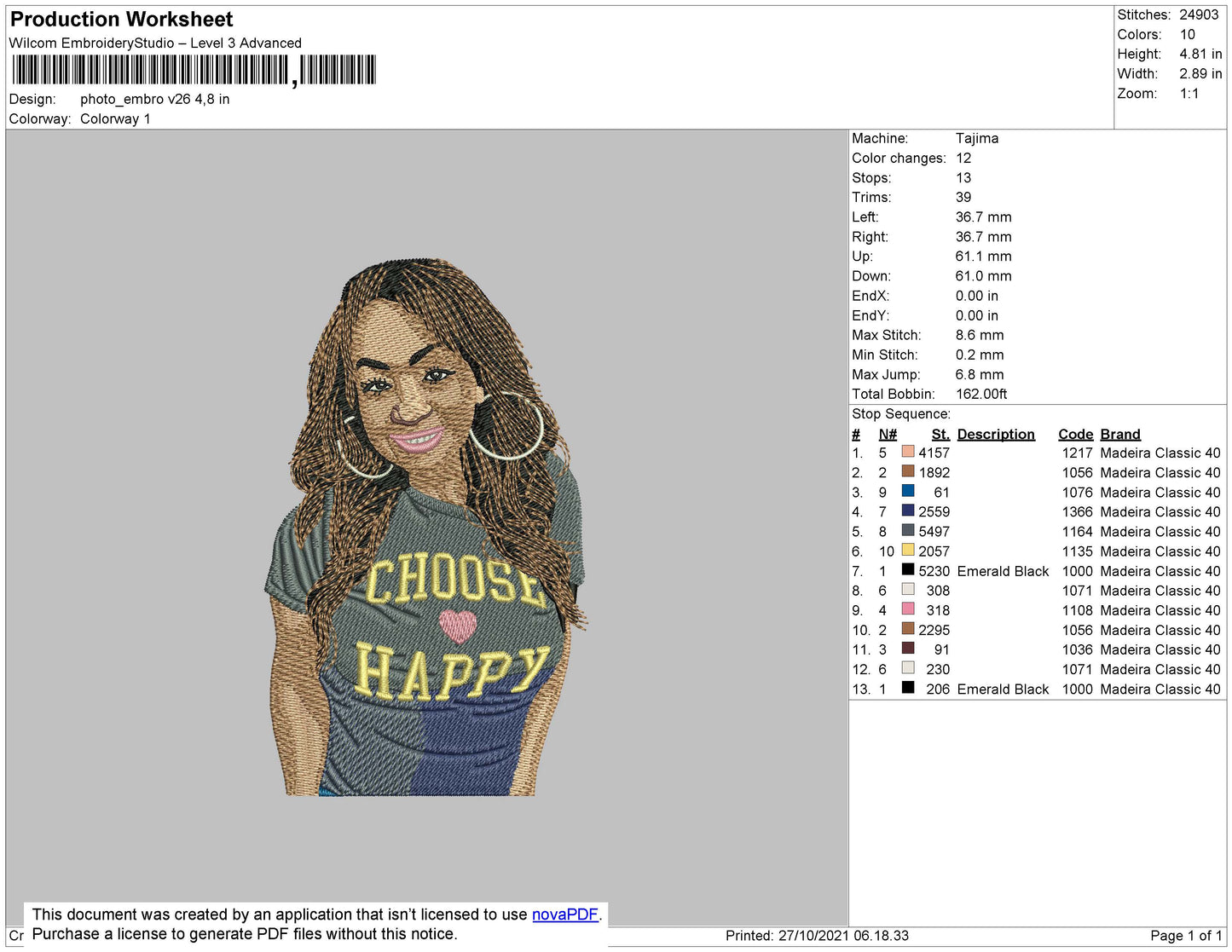 Photo Embro V26 Embroidery File 4 size