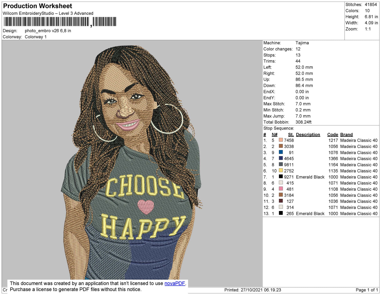 Photo Embro V26 Embroidery File 4 size
