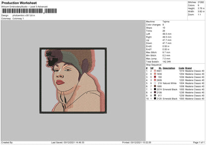 Photoembro V35 Embroidery File 4 size