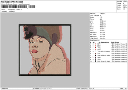 Photoembro V35 Embroidery File 4 size