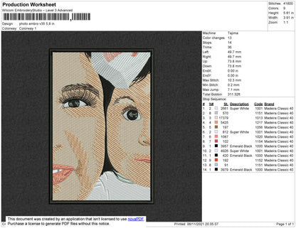 Photo Embro V35 Embroidery File 4 size