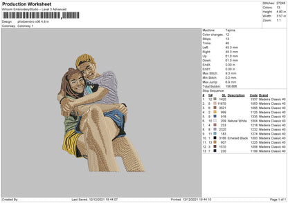 PhotoEmbro V36 Embroidery File 4 size