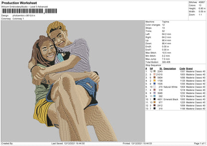 PhotoEmbro V36 Embroidery File 4 size