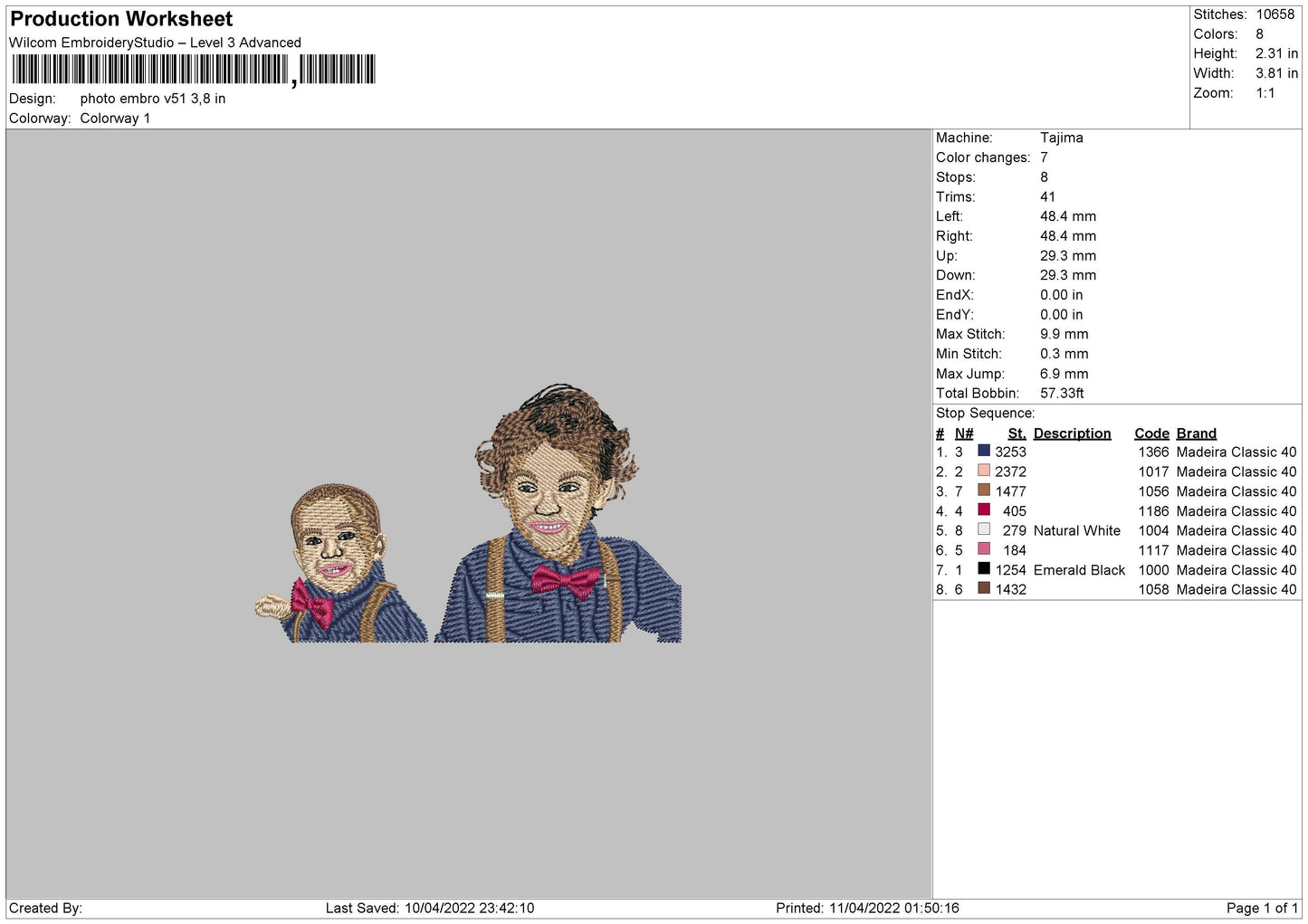 Photo Embro V51 Embroidery File 4 size