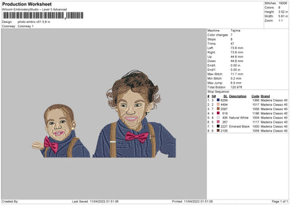 Photo Embro V51 Embroidery File 4 size