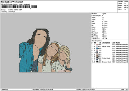 Photoflat 0204 Embroidery File 6 sizes