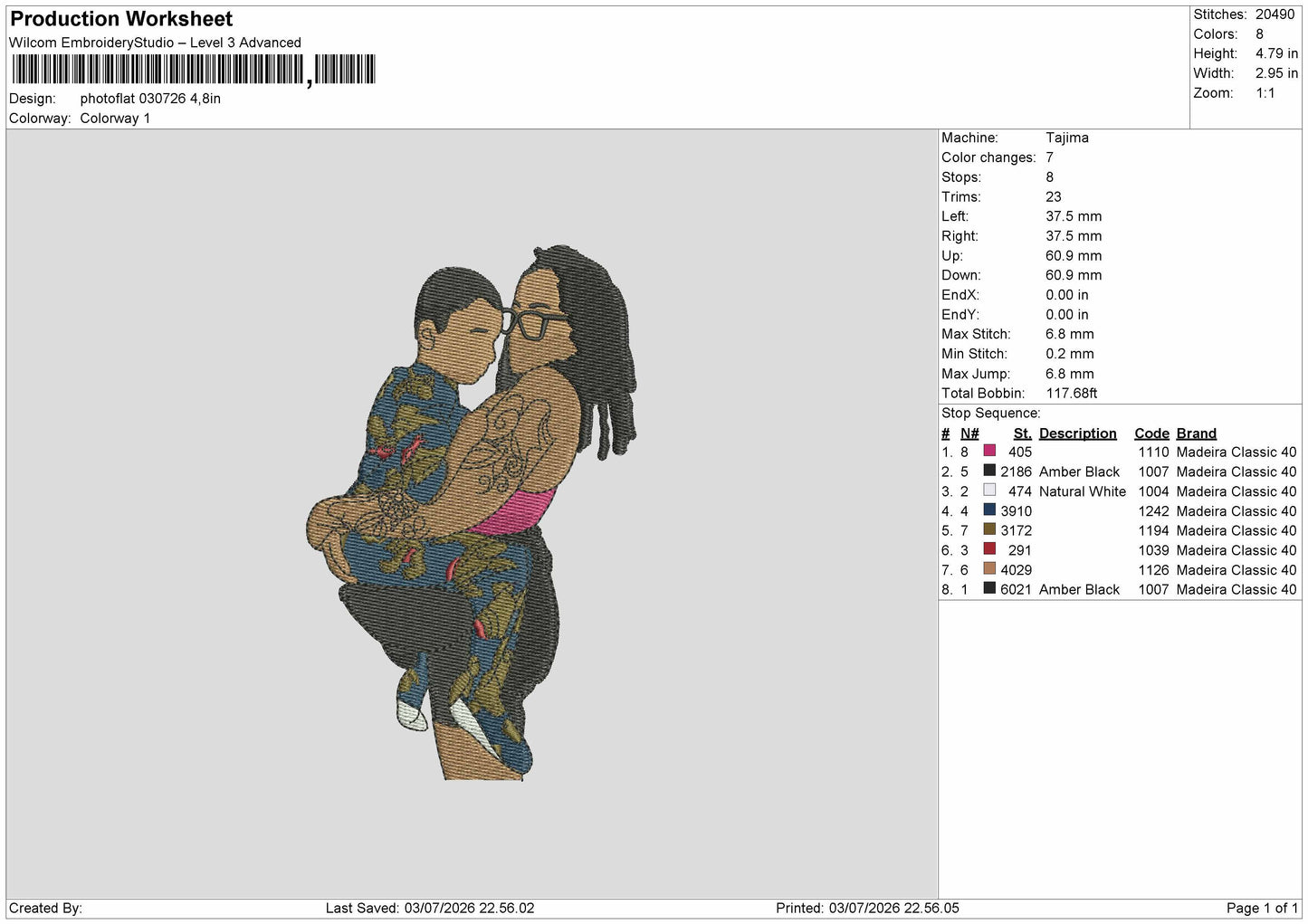 Photoflat 0307 Embroidery Machine Design File 6 sizes
