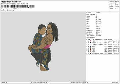 Photoflat 0307 Embroidery Machine Design File 6 sizes
