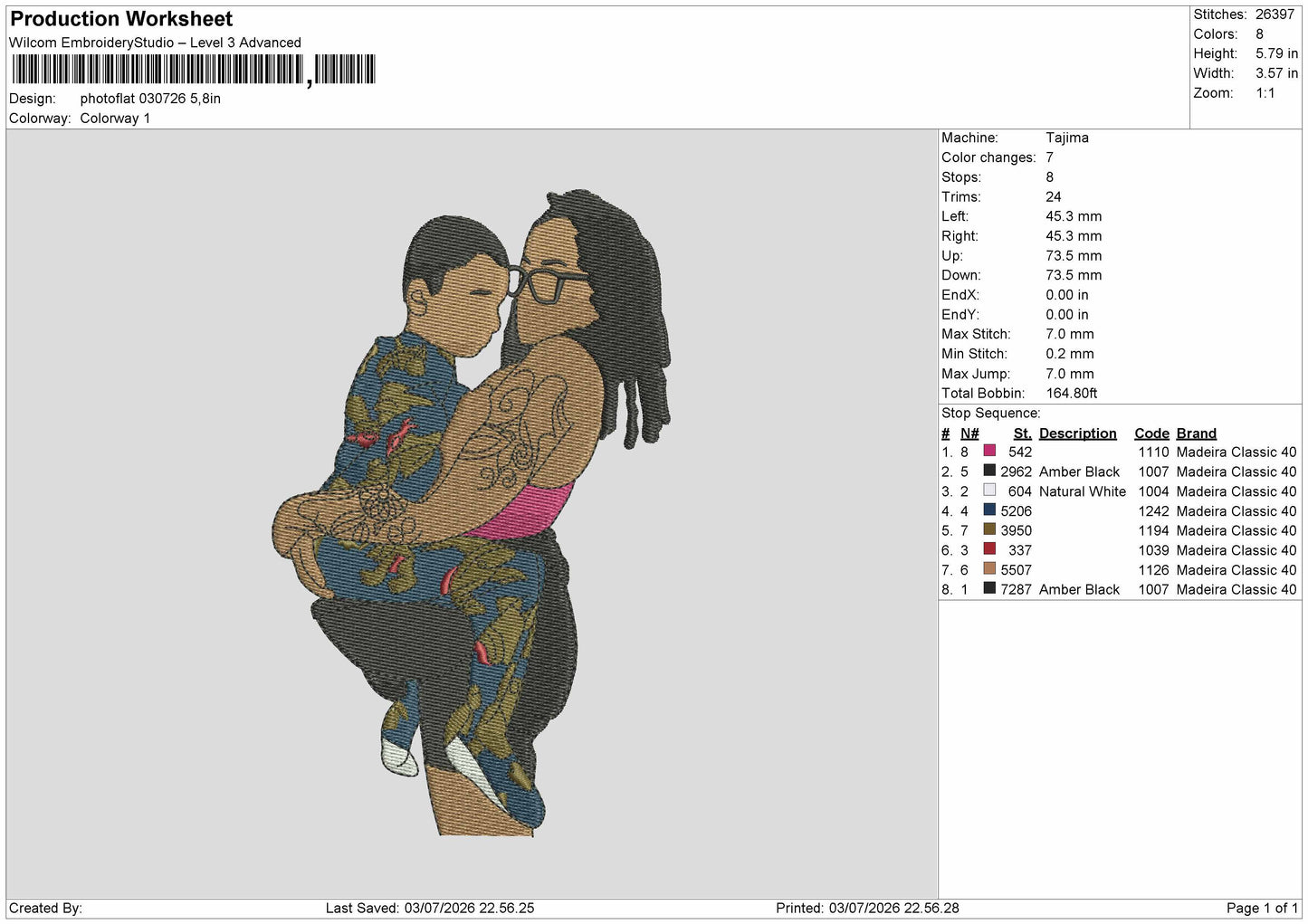 Photoflat 0307 Embroidery Machine Design File 6 sizes