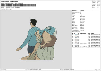 Photoflat 0310 Embroidery File 6 sizes