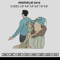 Photoflat 0310 Embroidery File 6 sizes