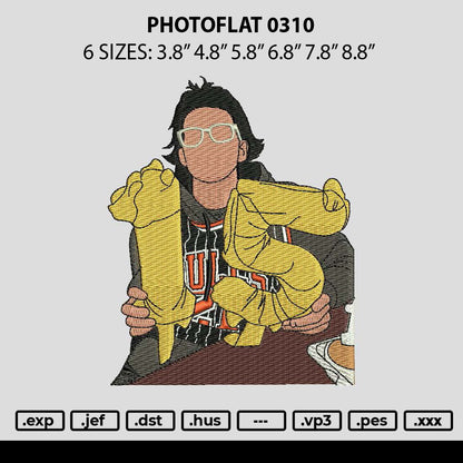 Photoflat 0310 Embroidery File 6 sizes