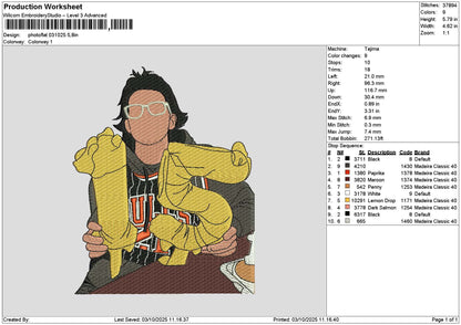 Photoflat 0310 Embroidery File 6 sizes