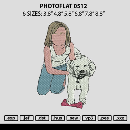 Photoline 0512 Embroidery File 6 sizes