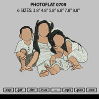 Photoflat 0709 Embroidery File 6 sizes