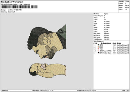 Photoflat 0712 Embroidery File 6 sizes