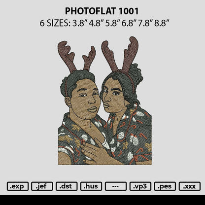 Photoflat 1001 Embroidery File 6 sizes