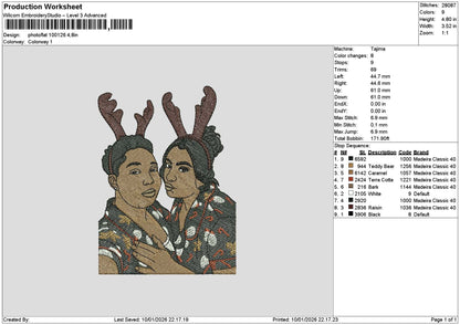 Photoflat 1001 Embroidery File 6 sizes