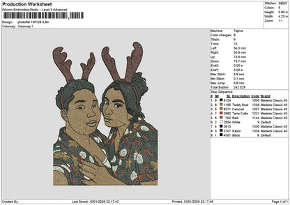 Photoflat 1001 Embroidery File 6 sizes