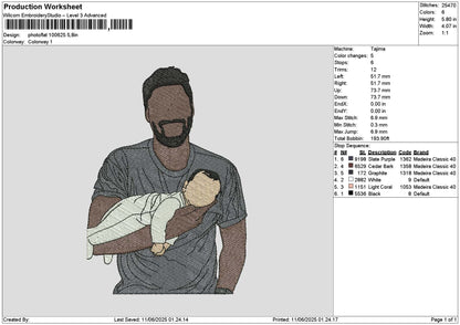 Photoflat 1006 Embroidery File 6 sizes