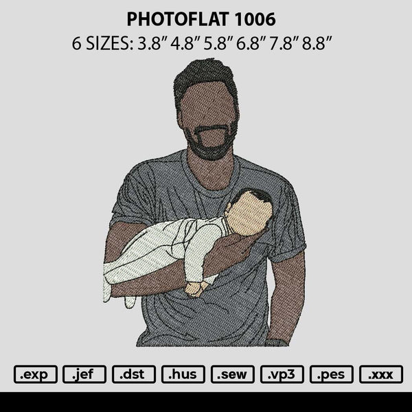 Photoflat 1006 Embroidery File 6 sizes