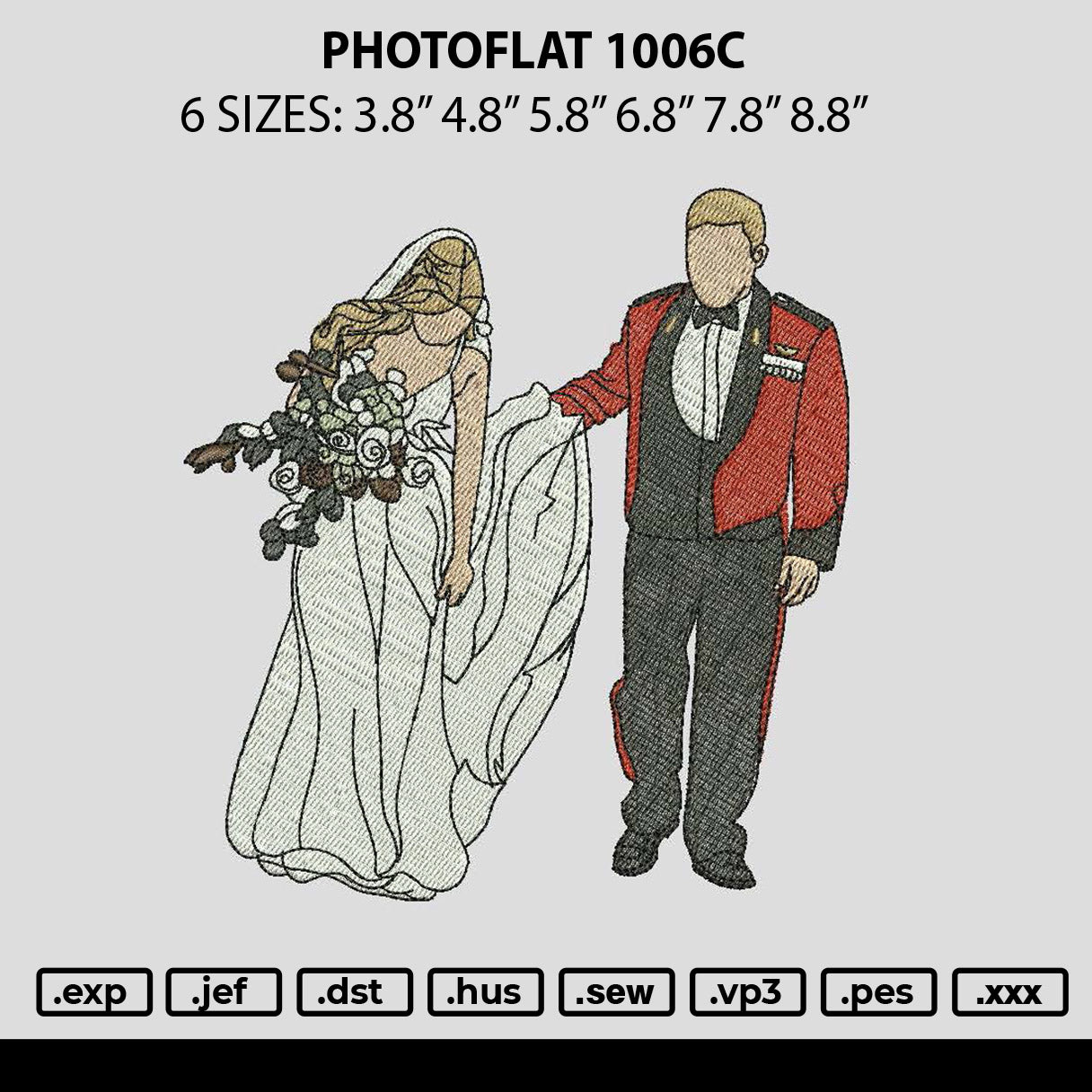 Photoflat 1006c Embroidery File 6 sizes